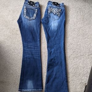Miss me two pair of boots jeans size 29
